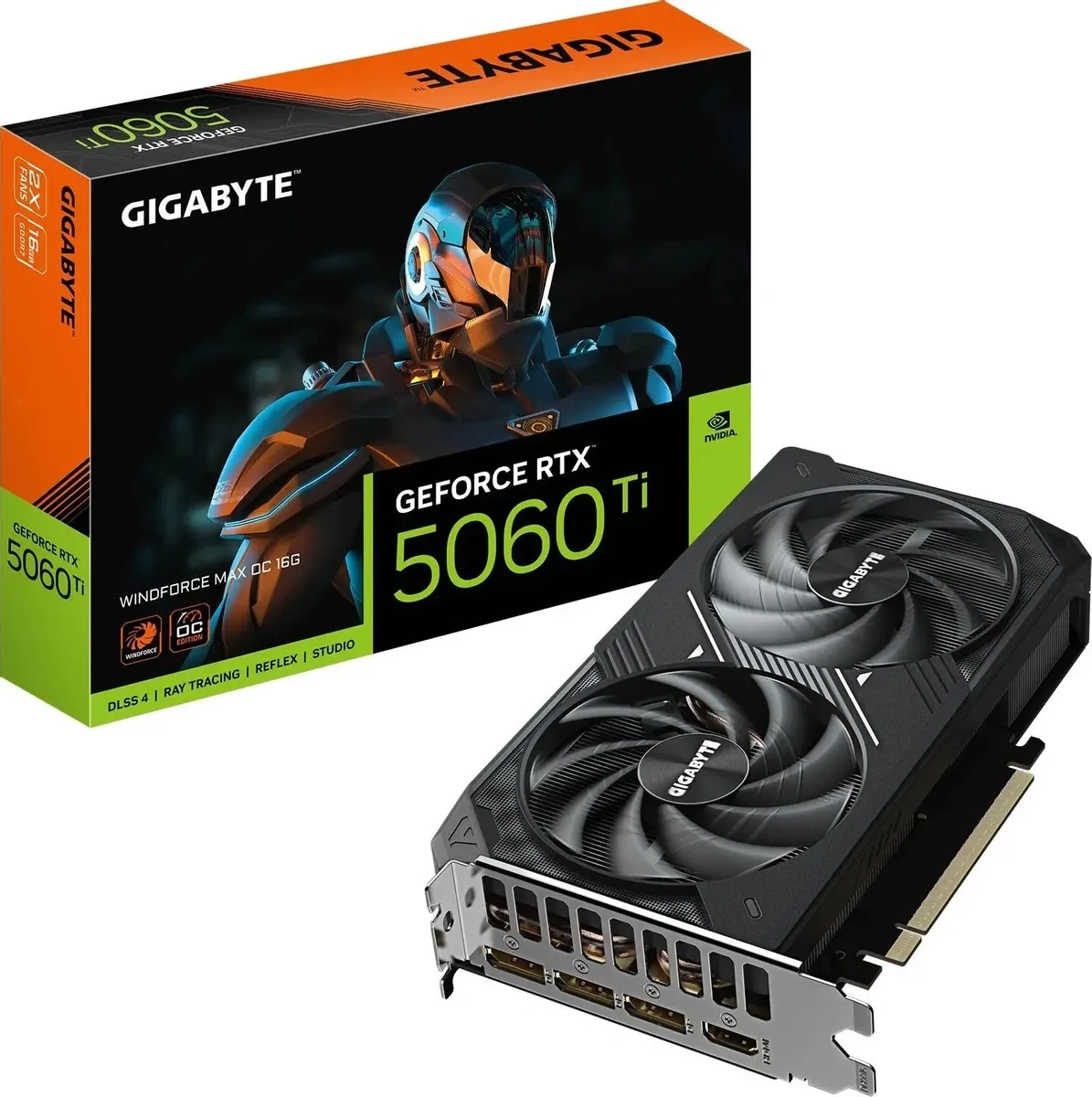 Видеокарта Gigabyte GeForce RTX 5060 Ti WINDFORCE 8GB GDDR7 128 bit PCIe 5.0. Фото 6