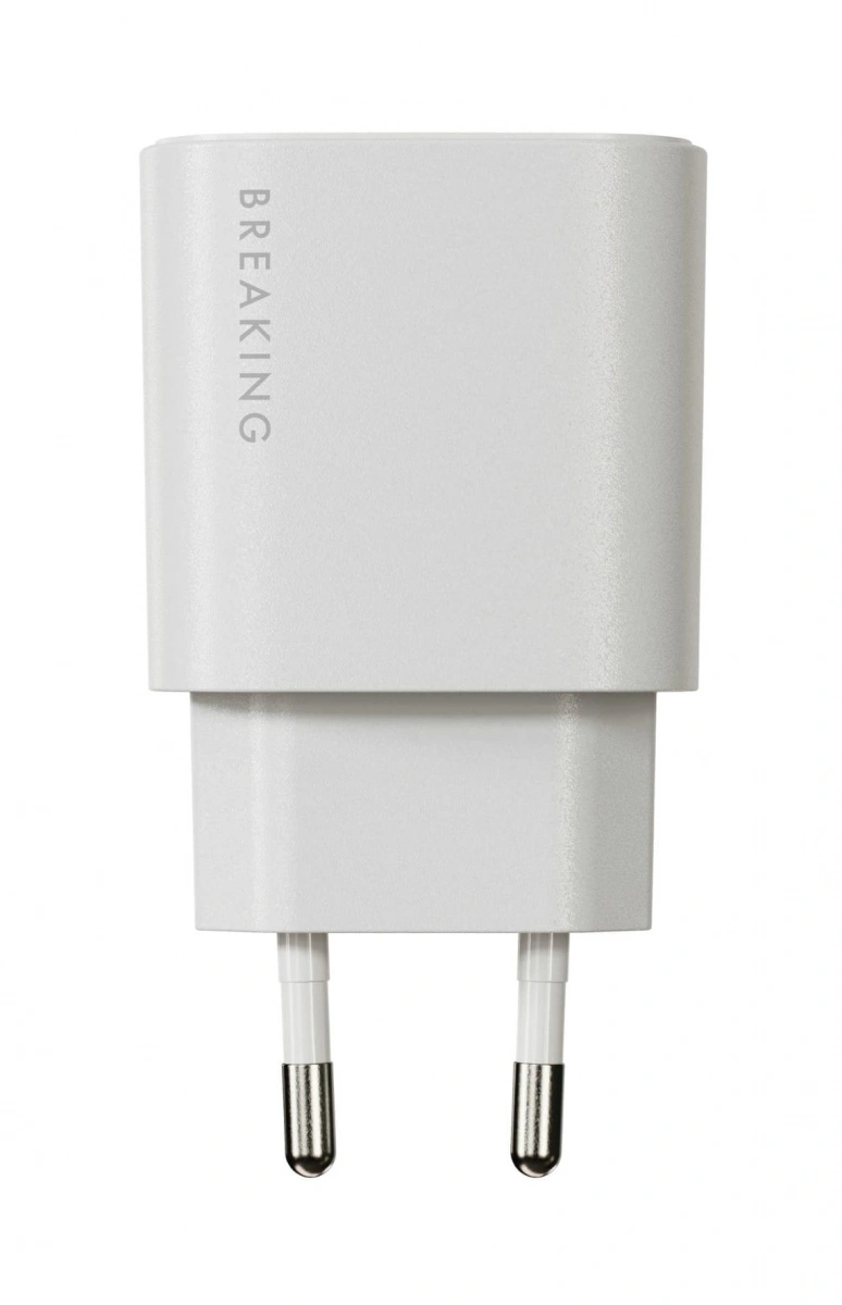 Сетевое зарядное устройство Breaking USB-C P-06 25W, Белое. Фото 4