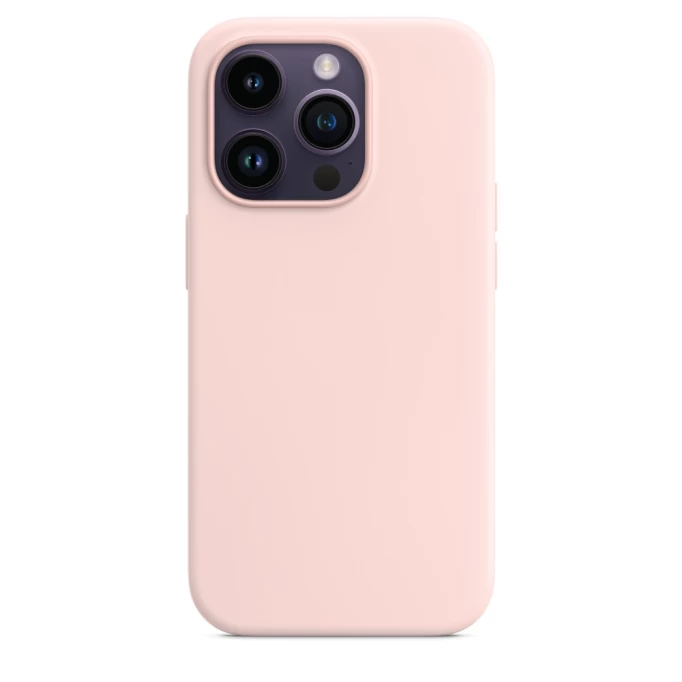 Накладка Silicone Case With MagSafe для iPhone 15 Pro Maх, Розовая