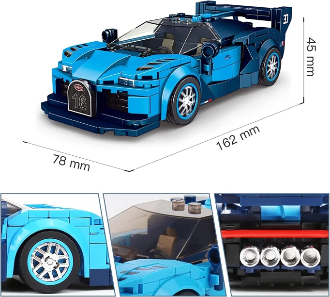 Конструктор Mould King Models 27001. Bugatti Vision GT, 336 деталей