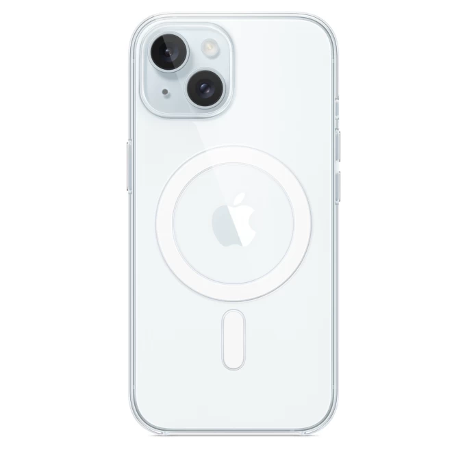 Накладка Clear Case with MagSafe для iPhone 15, Прозрачная