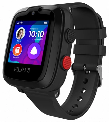 Детские умные часы Elari KidPhone 4G (KP-4G), Чёрные