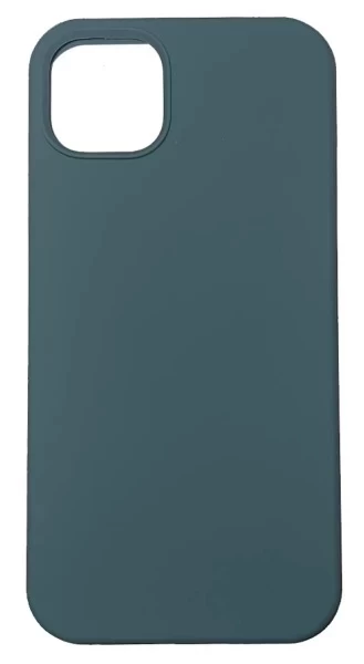 Накладка Silicone Case для iPhone 15 Plus, Оливковая