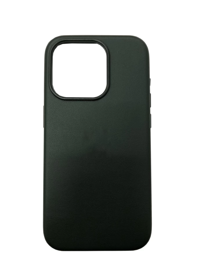 Накладка Leather Case With MagSafe для iPhone 15 Pro Max, Evergreen
