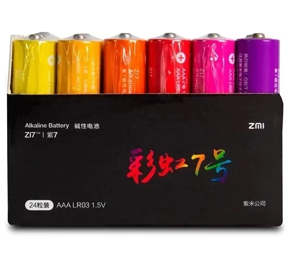 Батарейки ZMi Rainbow ZI7 типа AAA 24шт. 1.5V