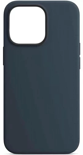 Накладка Silicone Case для iPhone 15 Pro, Тёмно-синяя