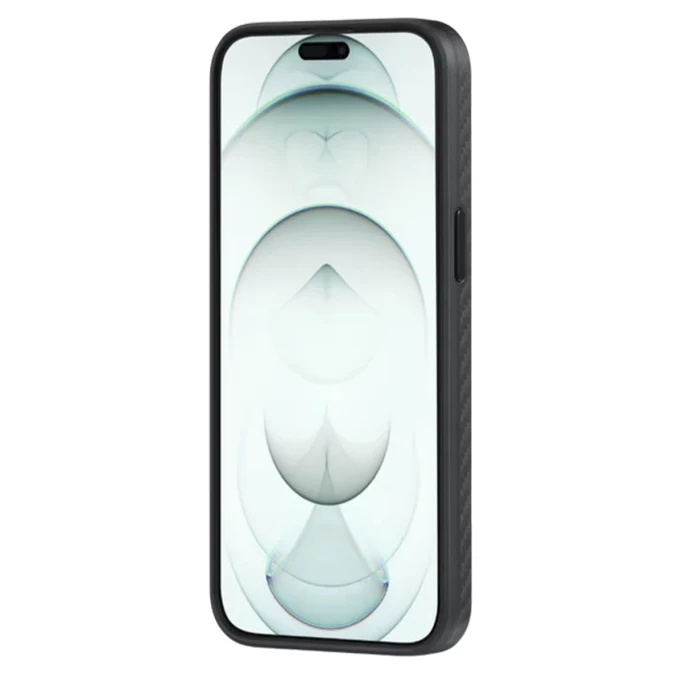 Накладка противоударная Pitaka MagEZ Case Pro 4 для iPhone 15 Pro, Чёрно-серая, арамид (KI1501PP)