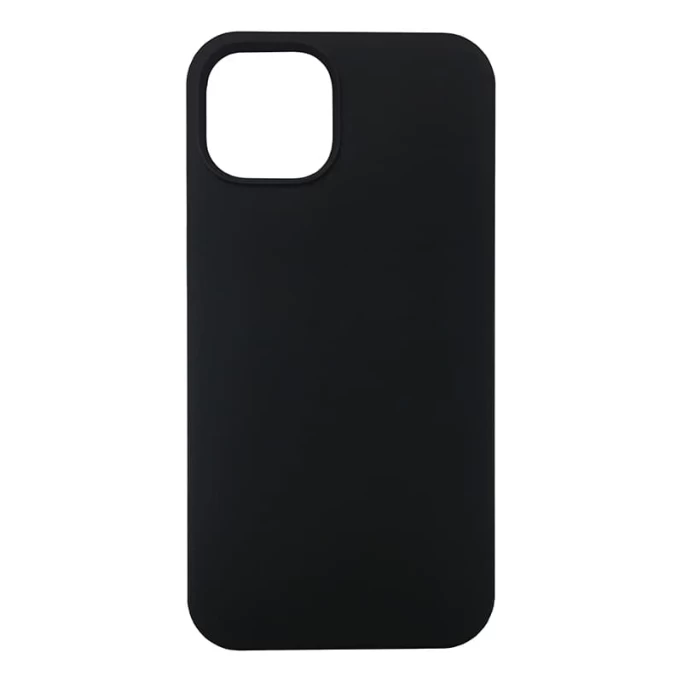Накладка Silicone Case для iPhone 15 Plus, Чёрная
