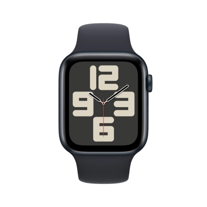 Apple Watch SE 2023, 44 мм, алюминий цвета "тёмная ночь", Midnight Sport Band, размер M/L (MRE93)