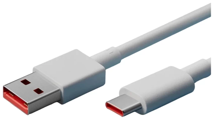 Кабель XiaoMi 6A USB to Type-C Fast Charging 1m, Белый