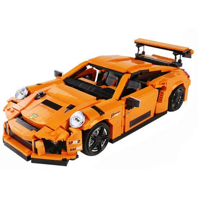 Конструктор Mould King Creative Idea 13129. Porsche GT3 RS, 1072 деталей, Оранжевый