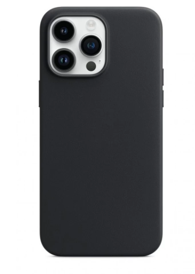 Накладка Silicone Case With MagSafe для iPhone 15 Pro Max, Чёрная