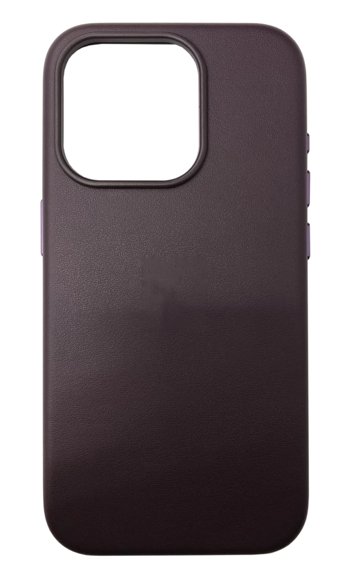 Накладка Leather Case With MagSafe для iPhone 15 Pro Max, Mulberry