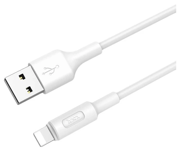 Кабель Hoco X25 Lightning to USB 1m, Белый