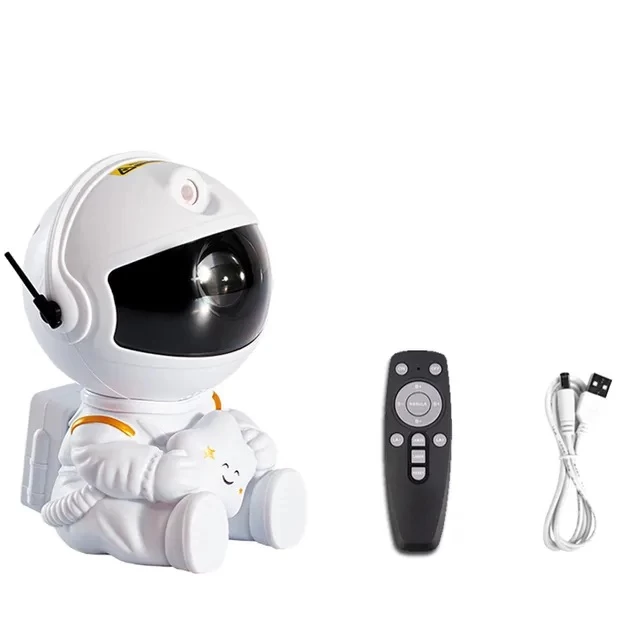 Детский ночник-проектор Космонавт "Звёздное небо" с пультом