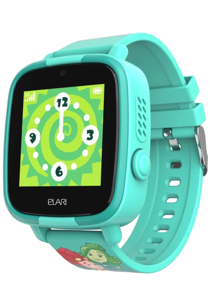Детские умные часы Elari Fixitime Fun "Фиксики", Зелёные