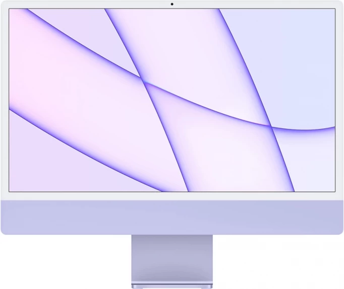 Apple iMac 24" Retina 4,5K, (Z130000BH) (M1, 8C CPU, 8C GPU, 8 ГБ, 256 ГБ SSD), Purple