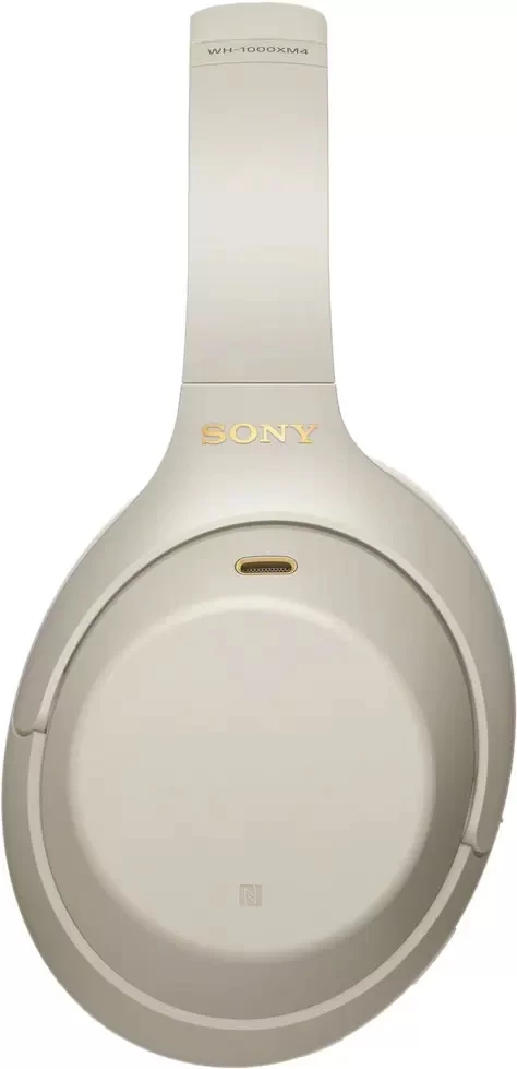 Беспроводные наушники Sony WH-1000XM4/S с шумоподавлением, Серебристые