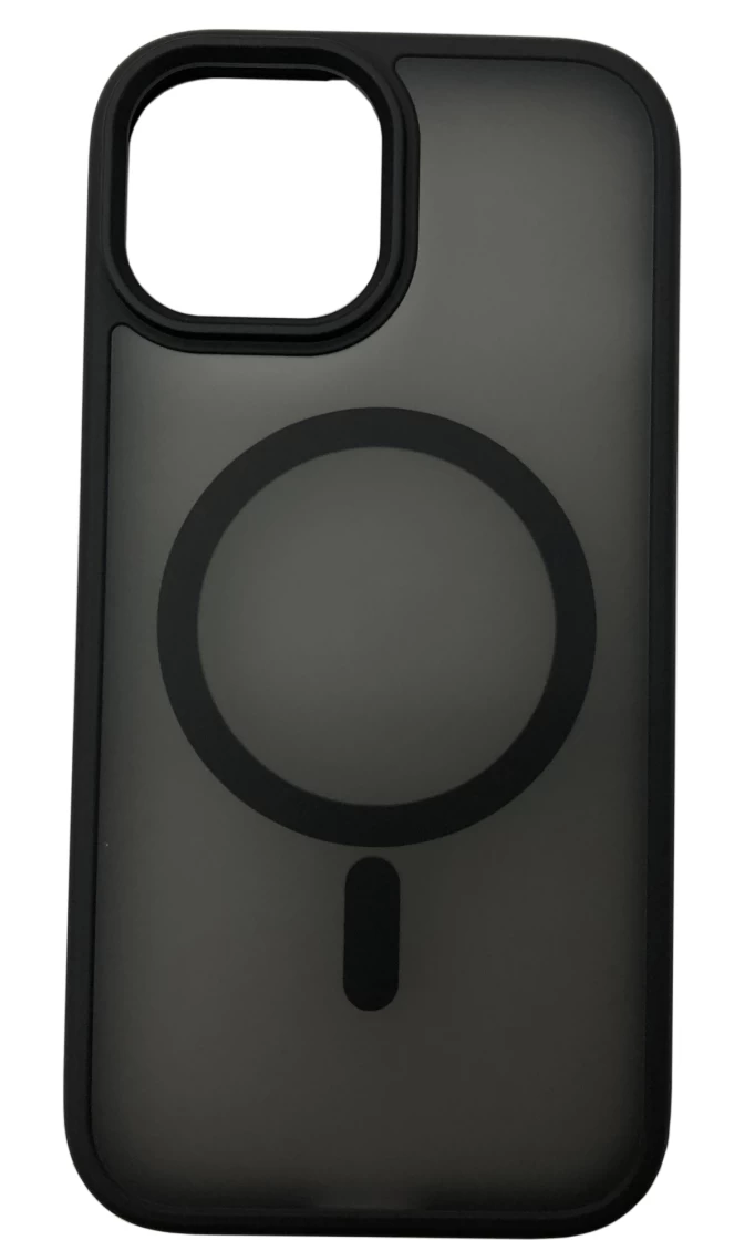 Накладка Crust MagSafe для iPhone 15, Чёрная