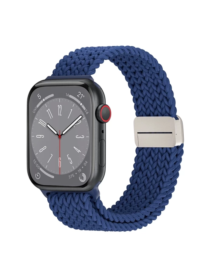 Ремешок Wiwu Nylon Braided Magnetic для Apple Watch 42/44/45/49мм, Синий (Wi-WB004)