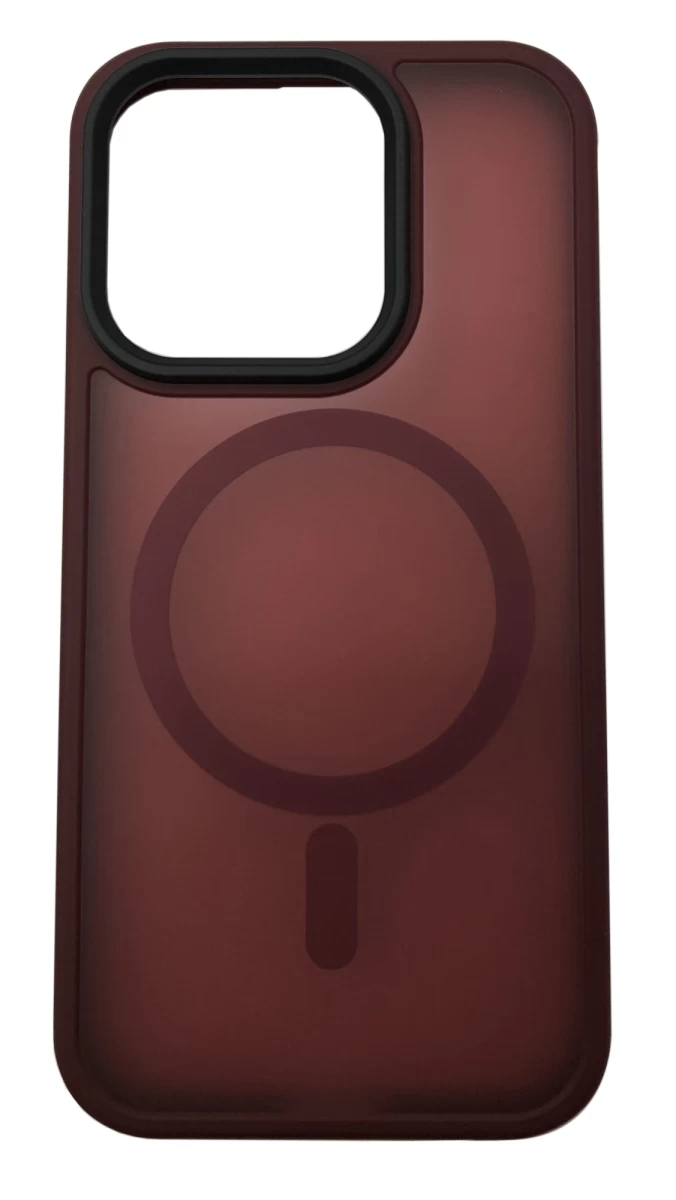 Накладка Crust MagSafe для iPhone 15 Pro Max, Винная